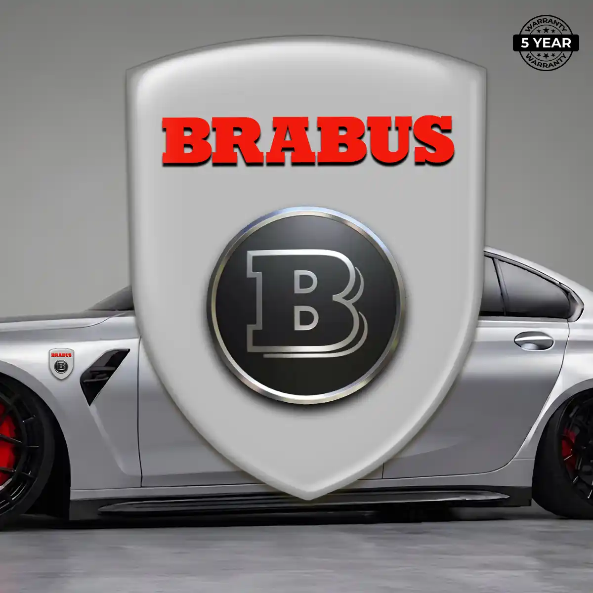Mercedes Brabus Logo Emblem Elite Finish