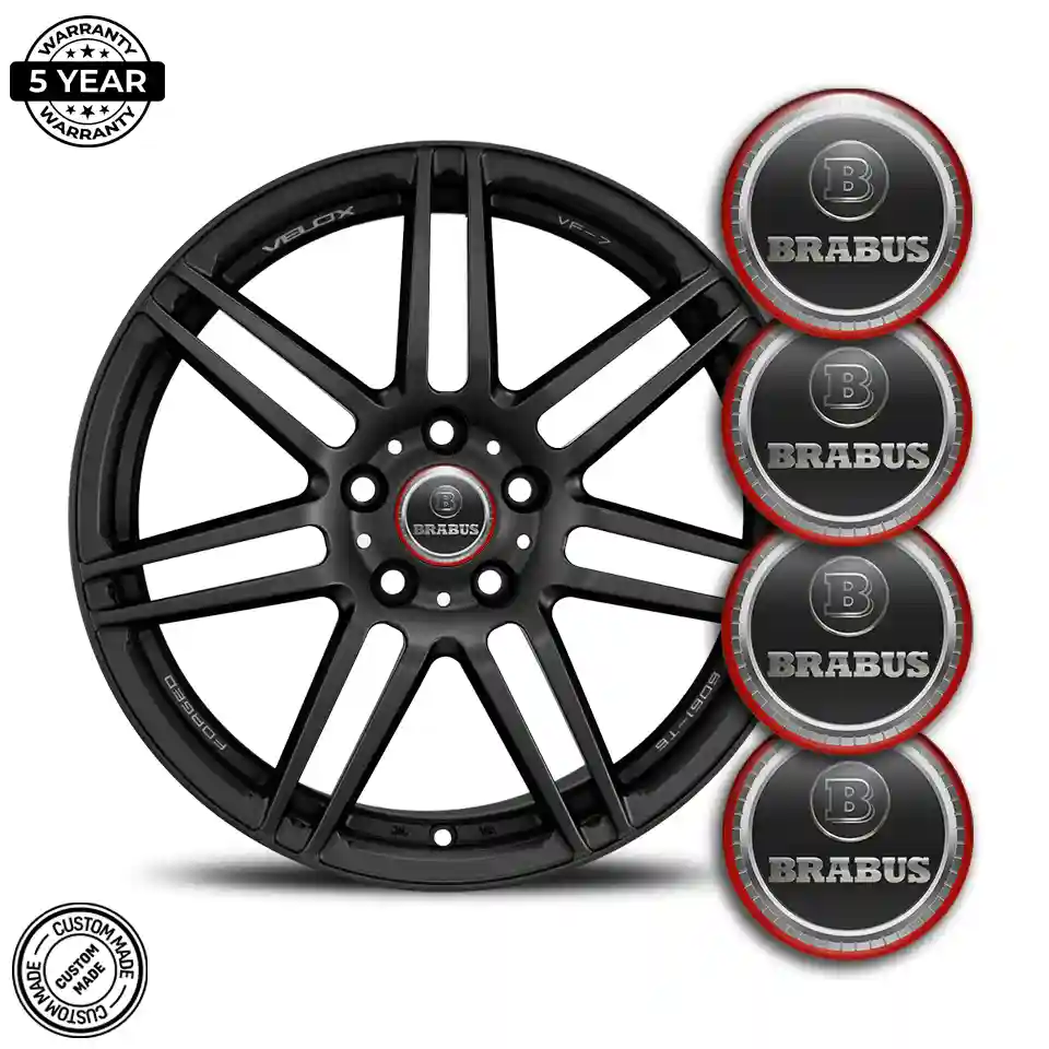 Mercedes BRABUS Logo Emblem High Quality