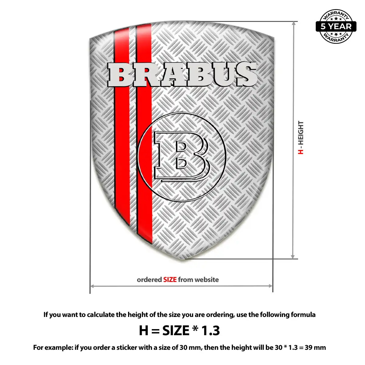 Mercedes Brabus Logo Emblem Refined Design