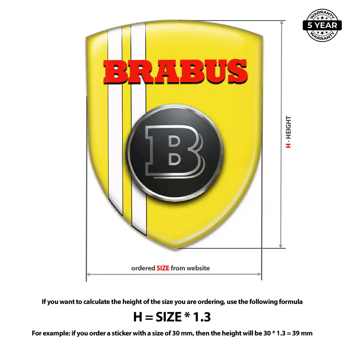 Mercedes Brabus Logo Emblem Sleek Style