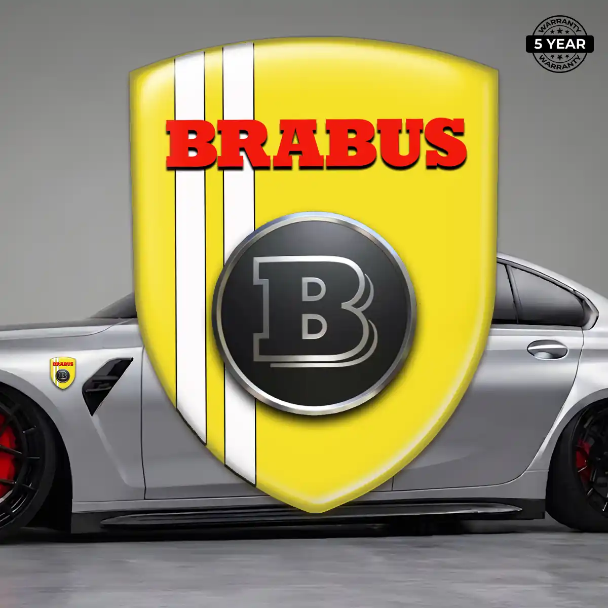 Mercedes Brabus Logo Emblem Sleek Style