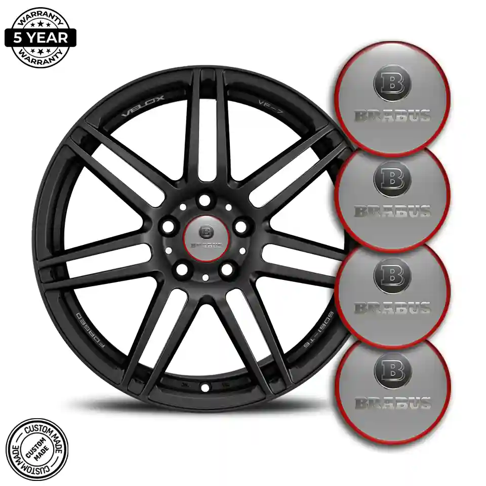 Mercedes BRABUS Logo Silicone Badge High Quality