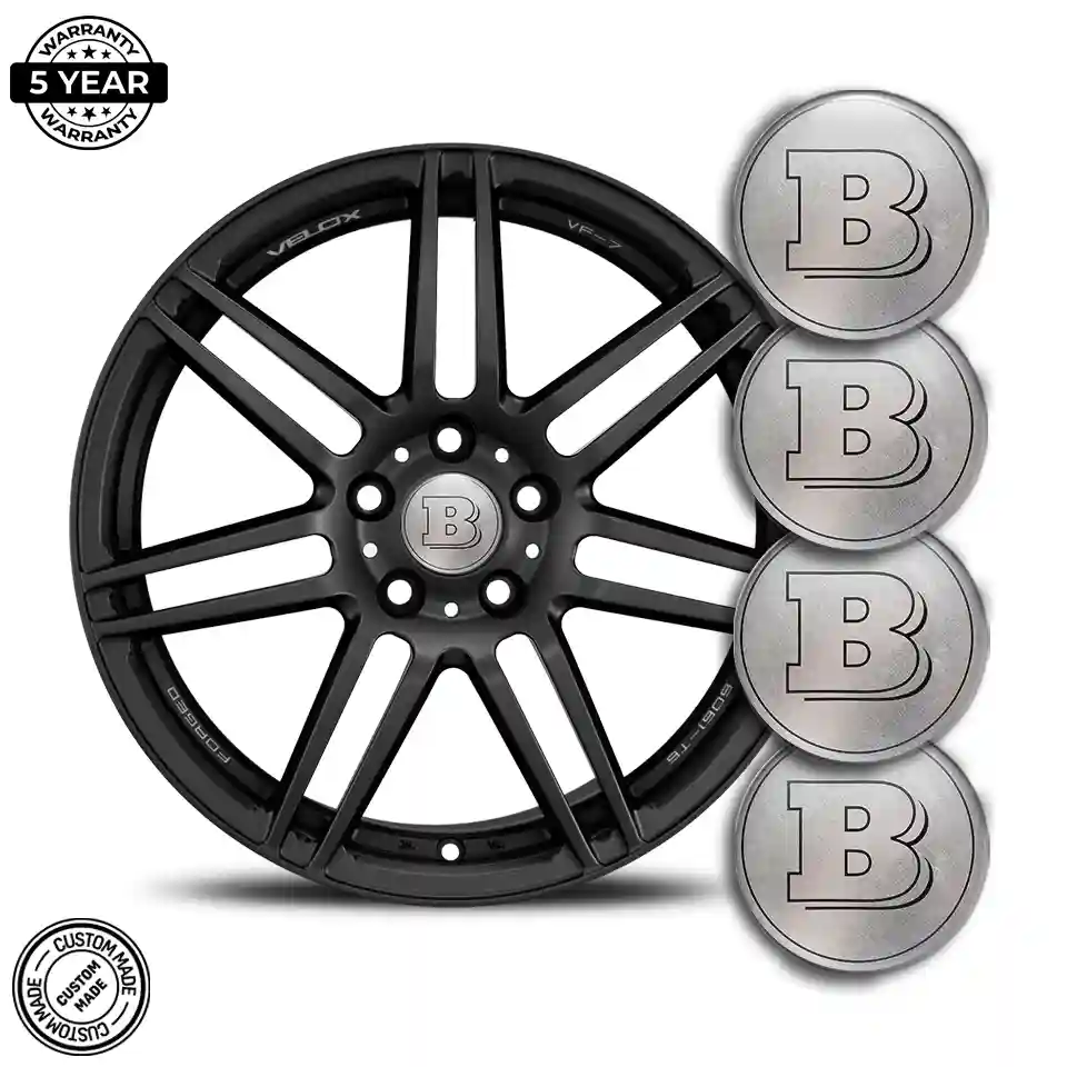 Mercedes BRABUS Logo Silicone Sticker High Quality