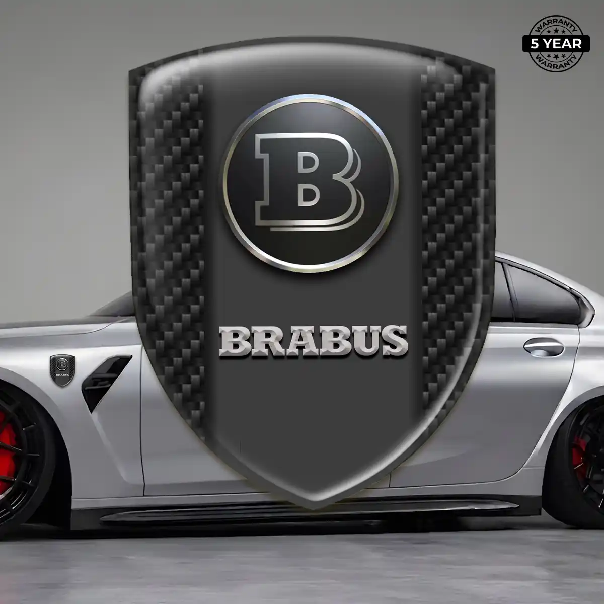 Mercedes Brabus Logo Sticker Refined Design