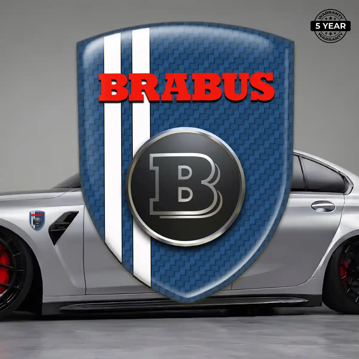 Mercedes Brabus Logo Sticker Sleek Style