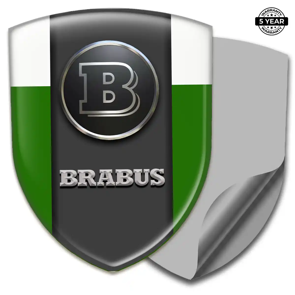 Mercedes Brabus Polyurethane Domed Sticker Refined Design