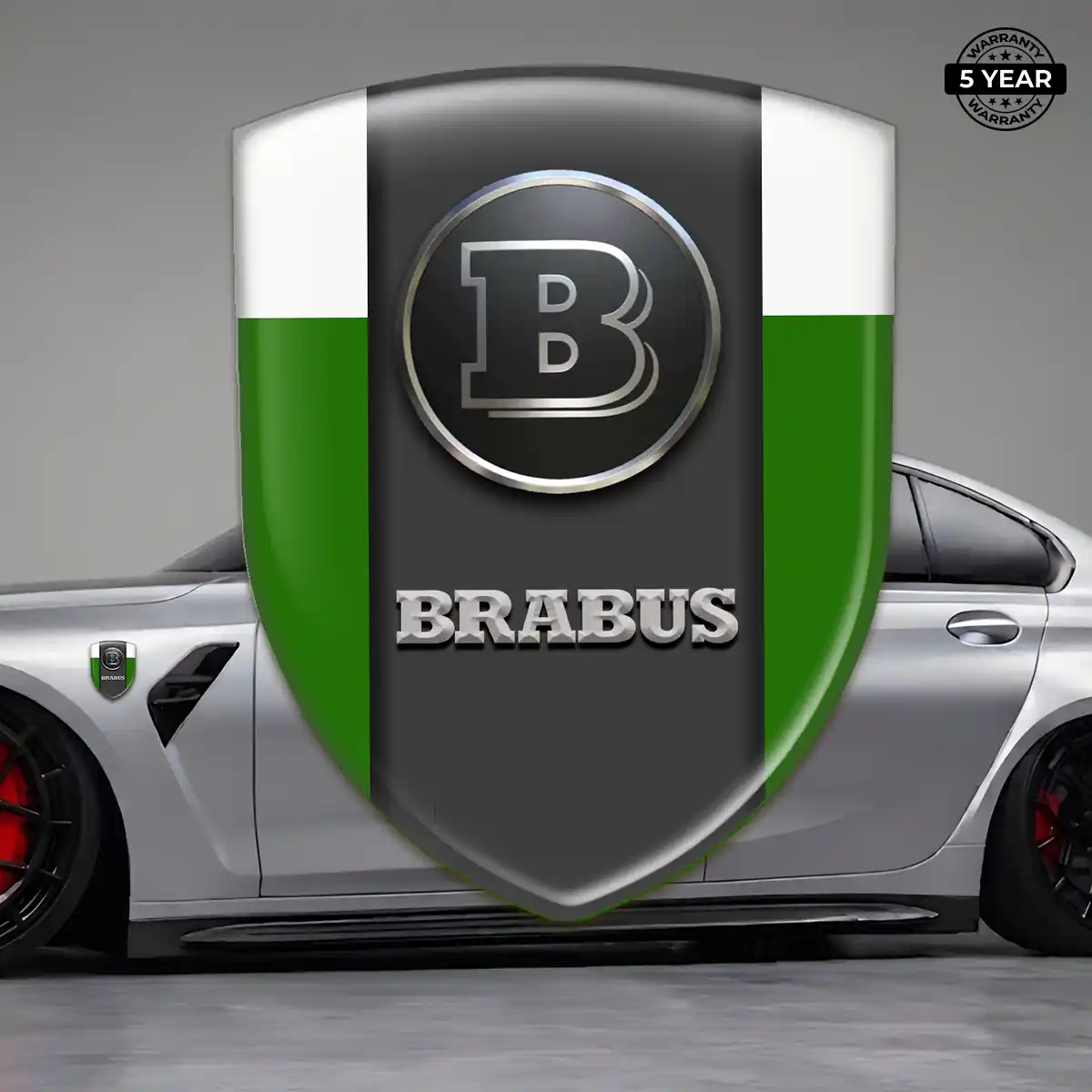 Mercedes Brabus Polyurethane Domed Sticker Refined Design