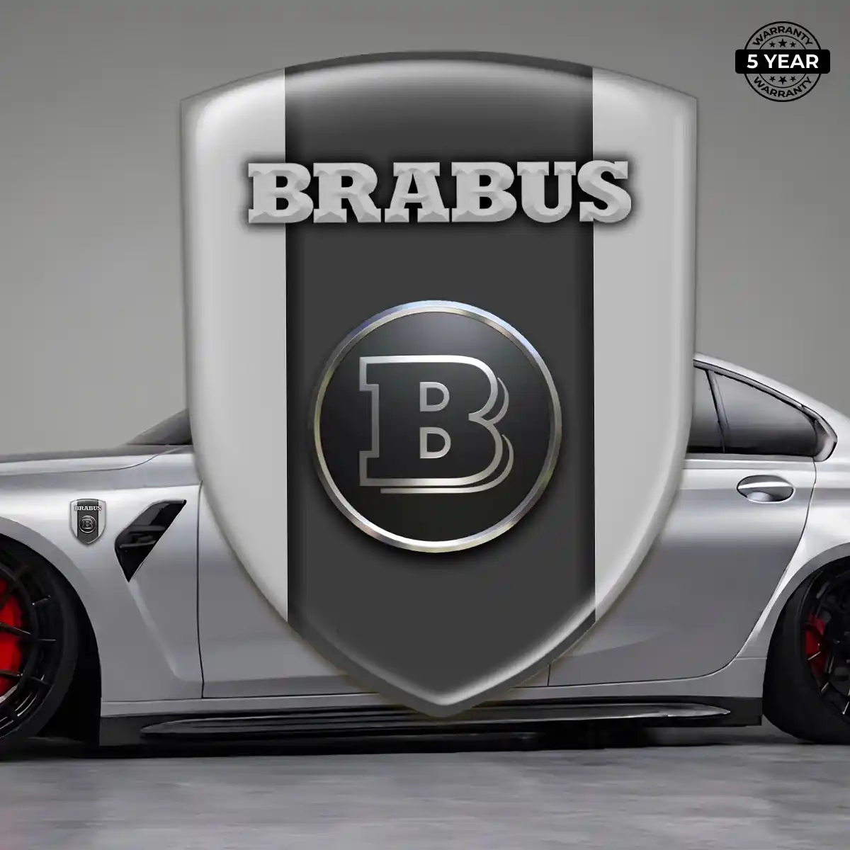 Mercedes Brabus Self Adhesive Emblem Sticker Refined Design
