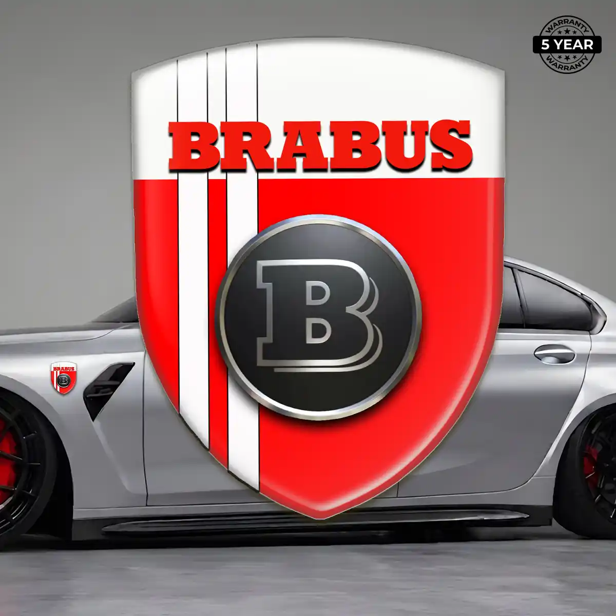 Mercedes Brabus Silicone Badge Elite Finish