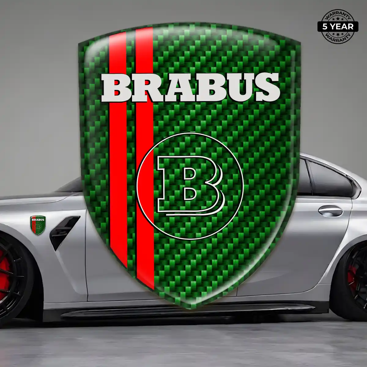 Mercedes Brabus Silicone Badge Refined Design