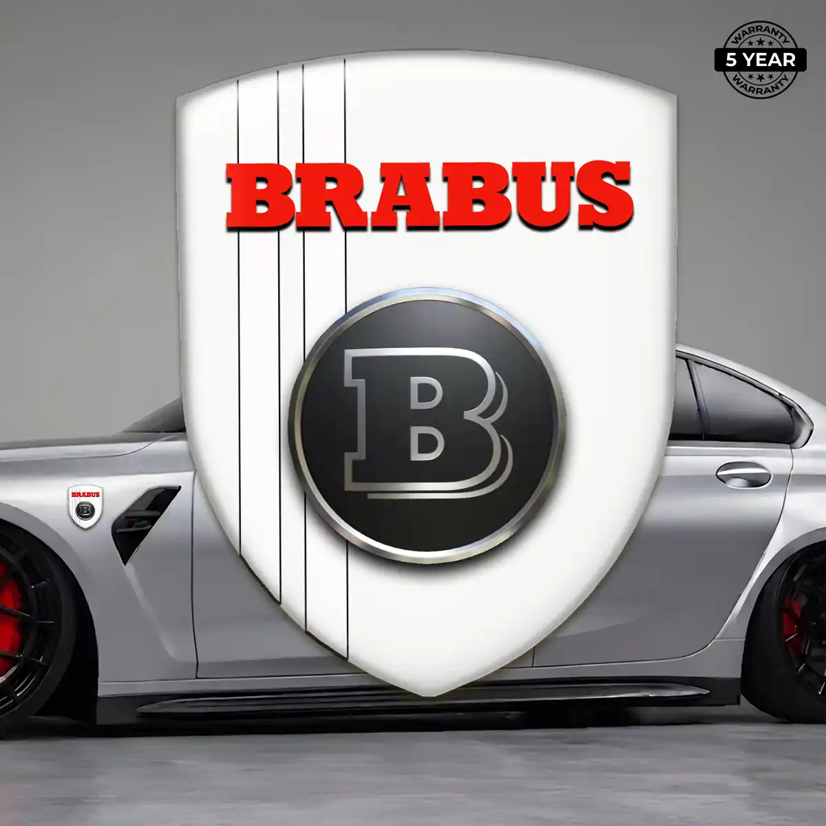 Mercedes Brabus Silicone Badge Sleek Style