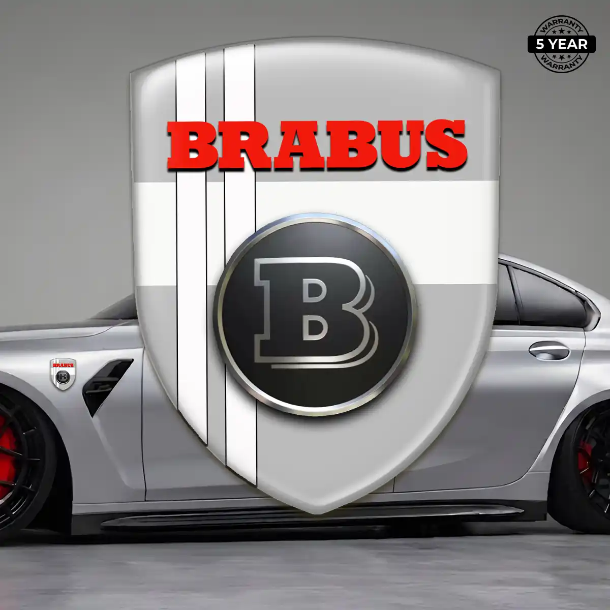 Mercedes Brabus Silicone Emblem Elite Finish