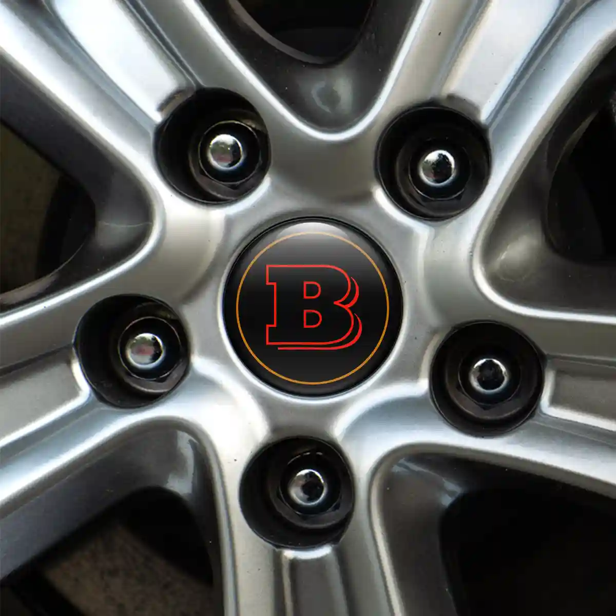 Mercedes BRABUS Silicone Emblem Self-Adhesive High Quality