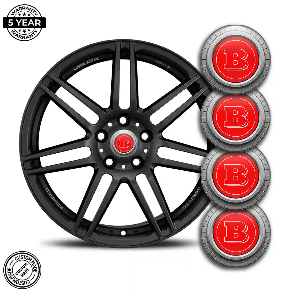 Mercedes BRABUS Silicone Sticker High Quality