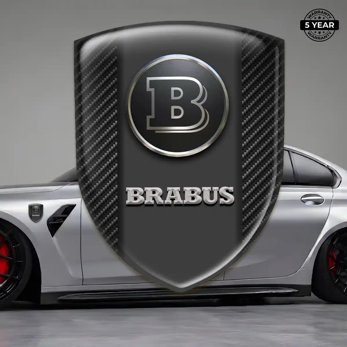 Mercedes Brabus Silicone Sticker Refined Design
