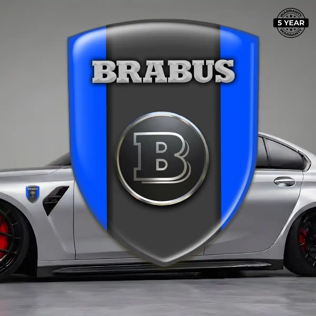 Mercedes Brabus Vehicle Logo Sticker Refined Design