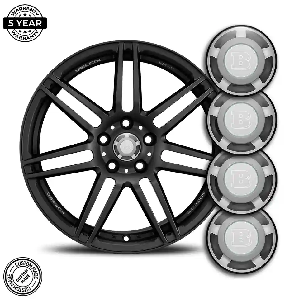 Mercedes BRABUS Wheel Emblems High Quality