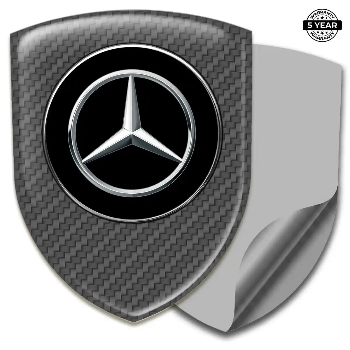 Mercedes Car Badge Sticker Elite Finish