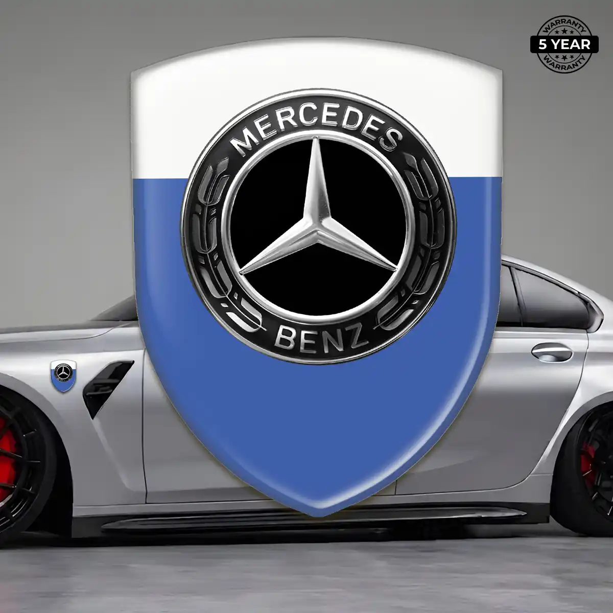 Mercedes Car Badge Sticker Signature Grade