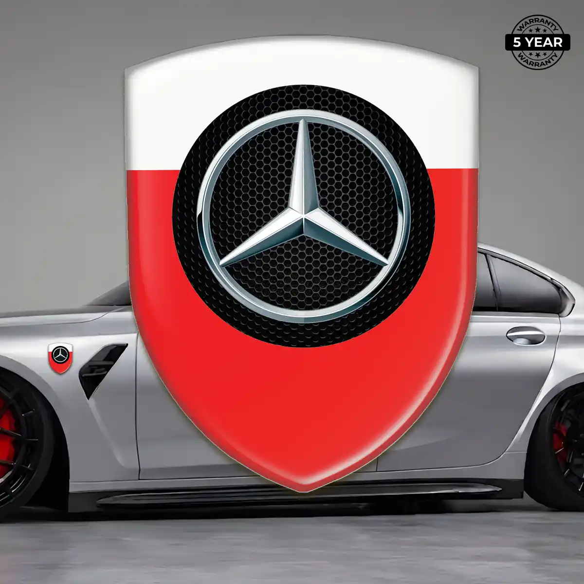 Mercedes Car Emblem Decal Signature Grade