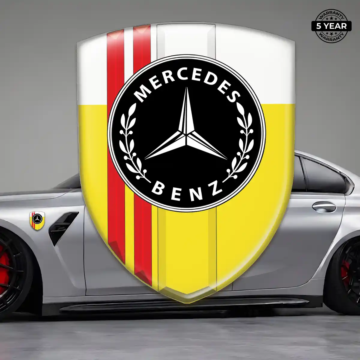 Mercedes Car Emblem Overlay Elite Finish