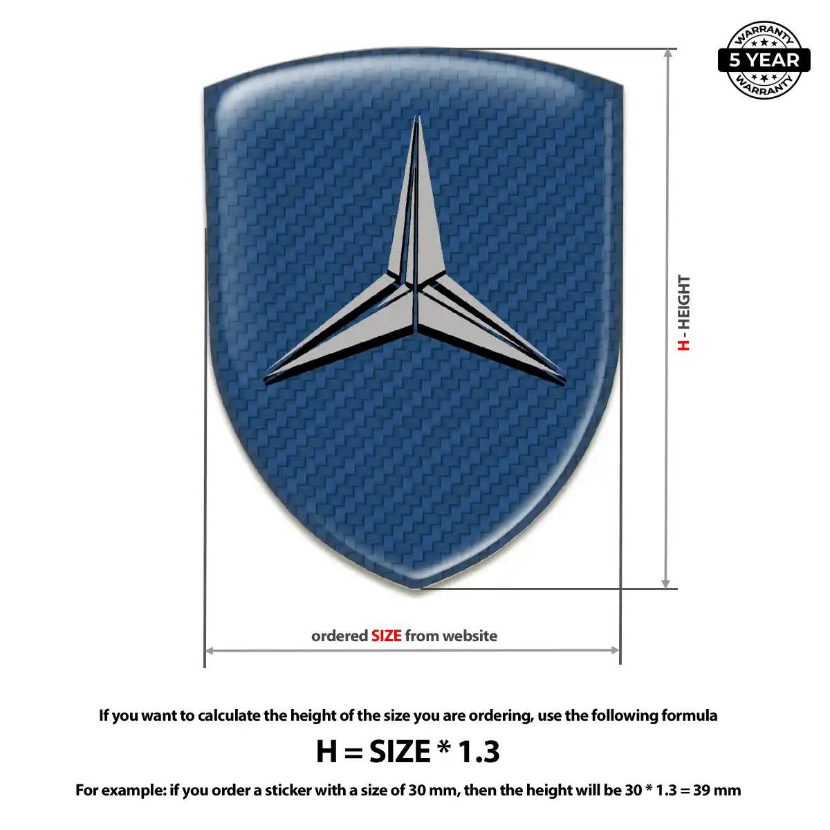 Mercedes Car Emblem Overlay Prestige Line