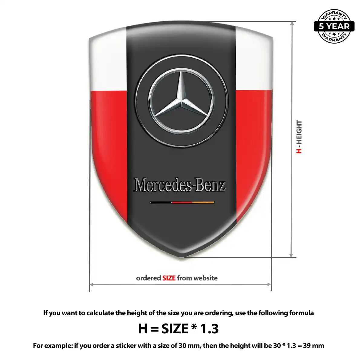 Mercedes Car Emblem Overlay Refined Design