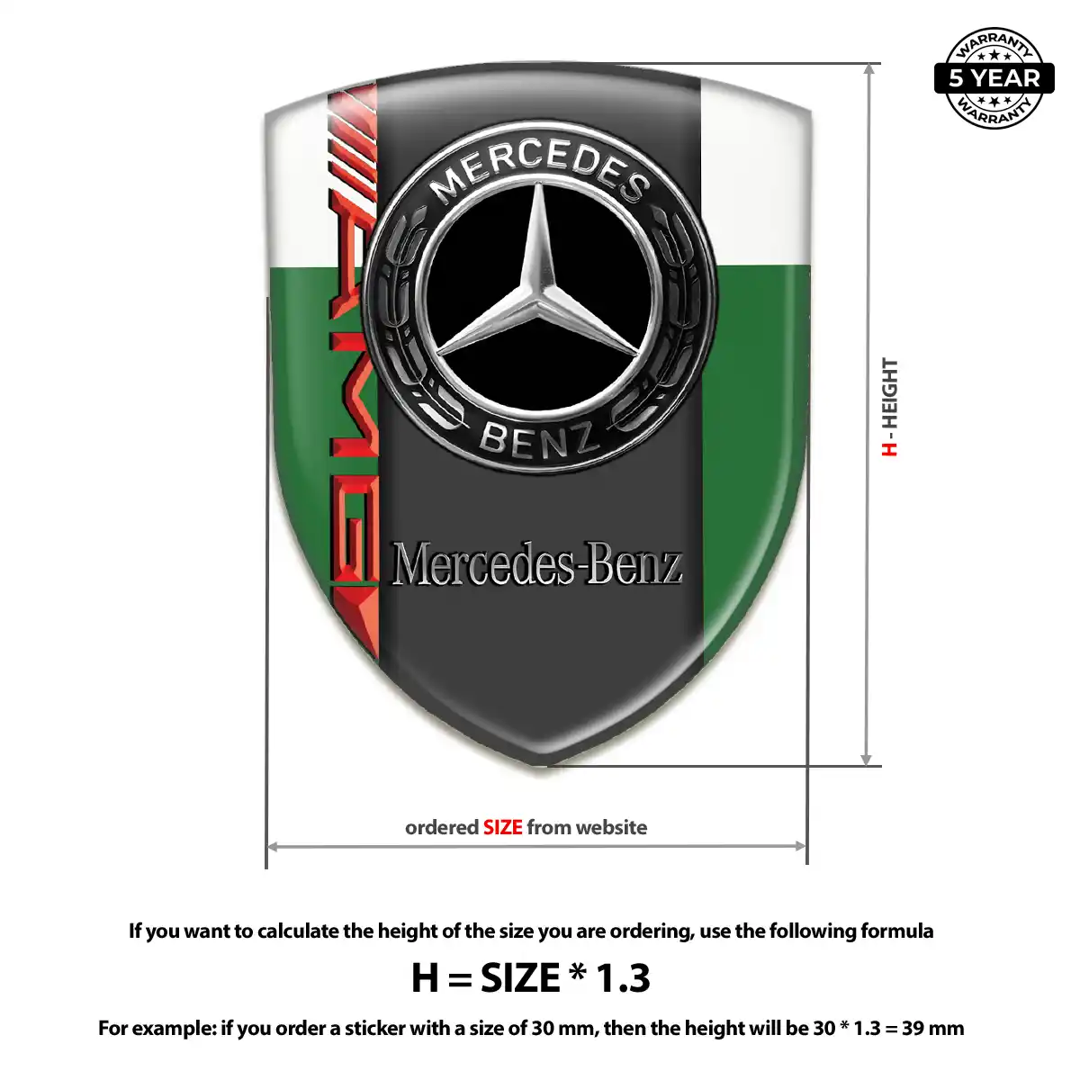 Mercedes Car Emblem Overlay Signature Grade