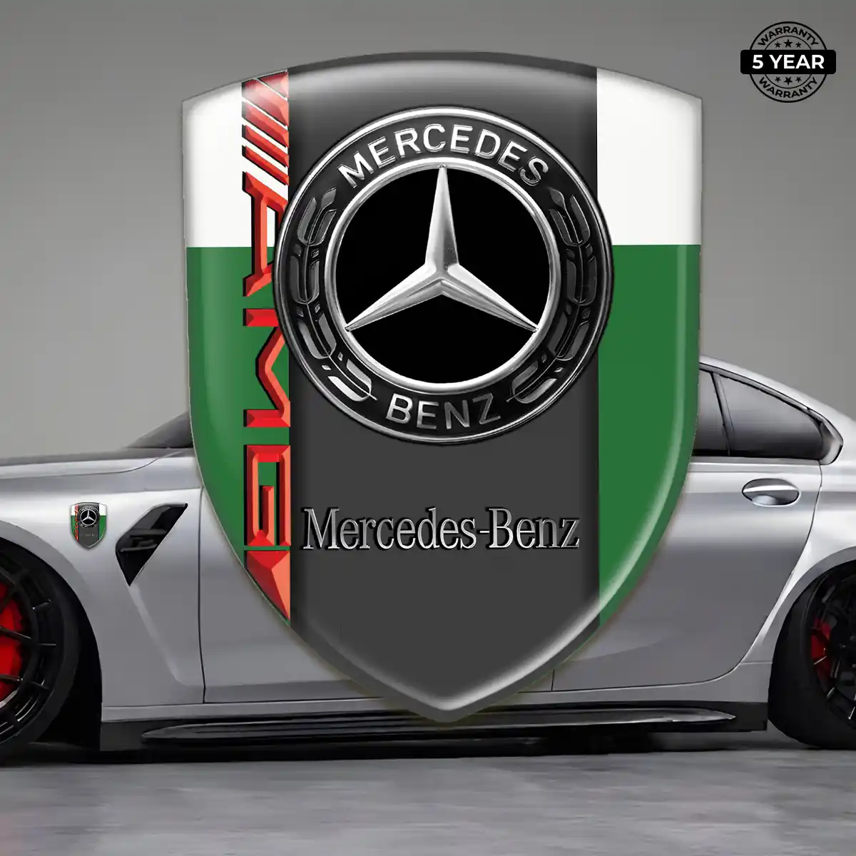 Mercedes Car Emblem Overlay Signature Grade