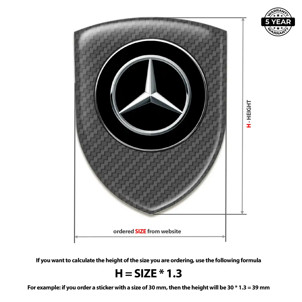 Mercedes Car Emblem Overlay Sleek Style