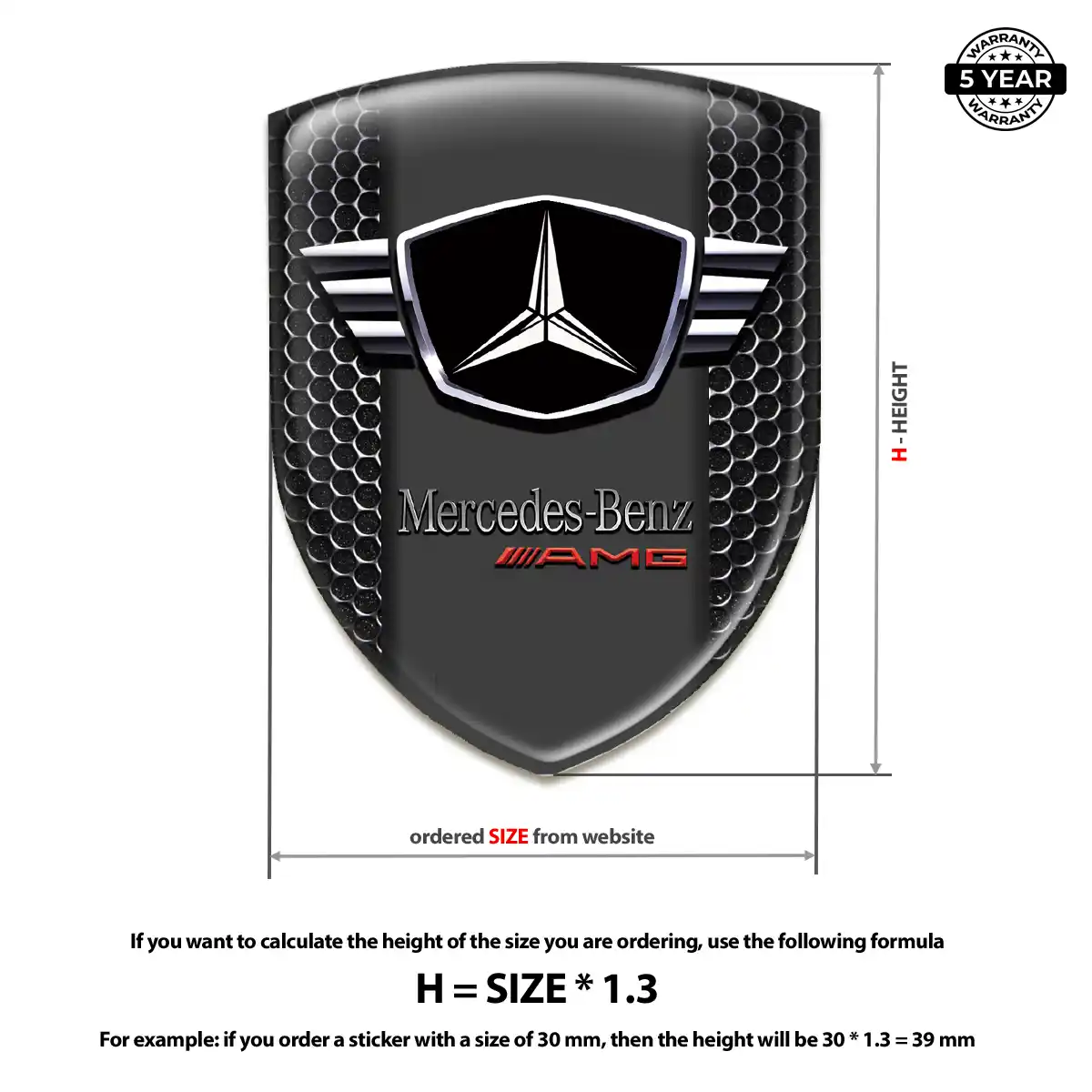 Mercedes Car Emblem Overlay Superior Craft