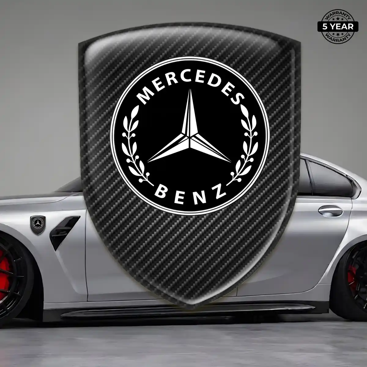 Mercedes Car Emblem Sticker Elite Finish