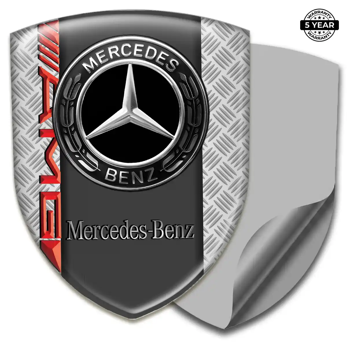Mercedes Car Emblem Sticker Refined Design