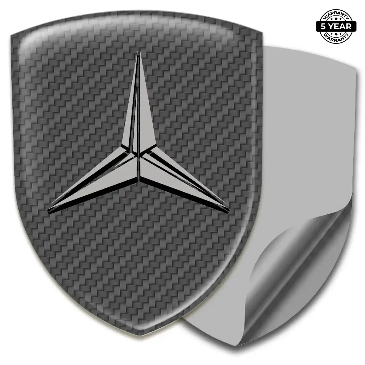 Mercedes Car Emblem Sticker Signature Grade