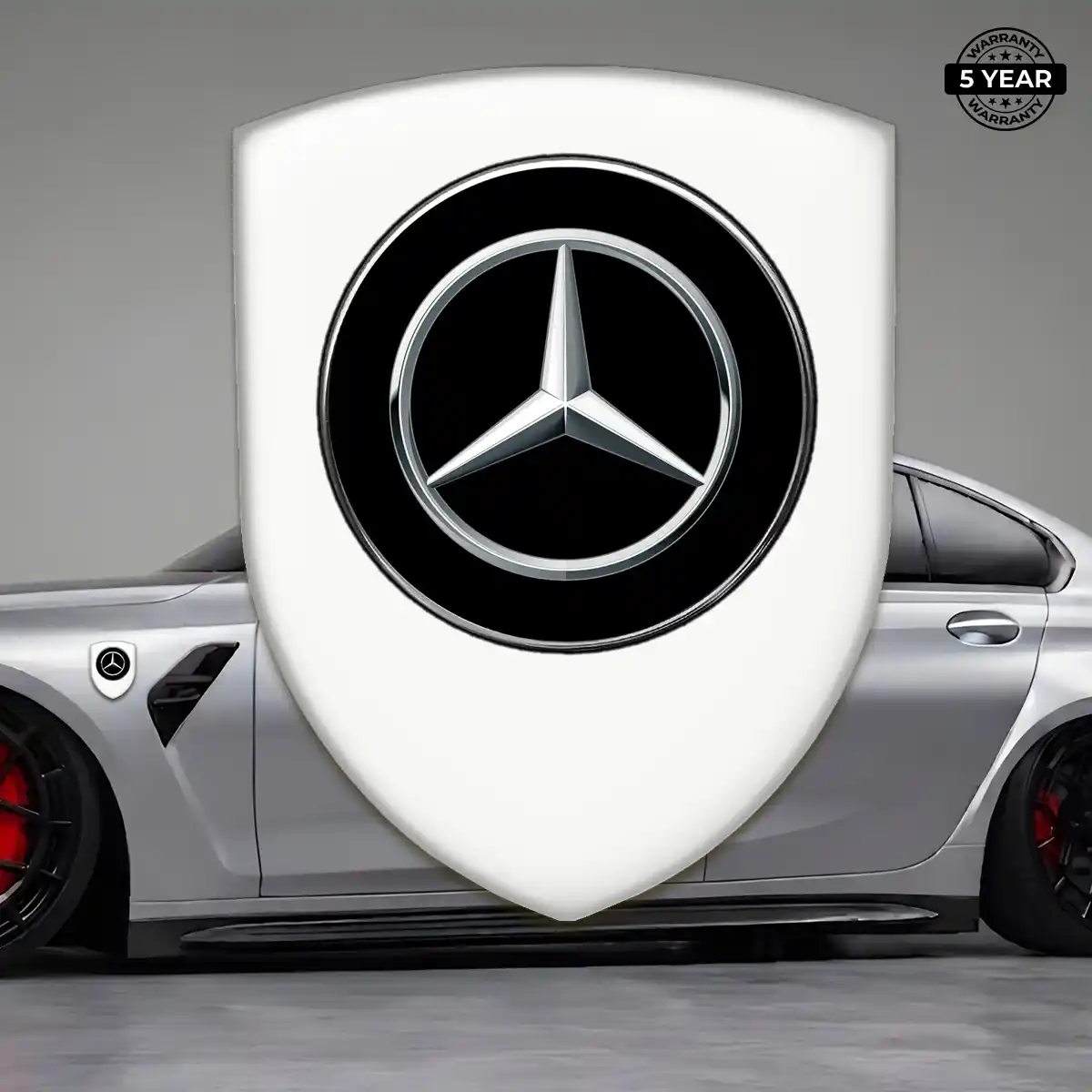 Mercedes Car Logo Decal Elite Finish