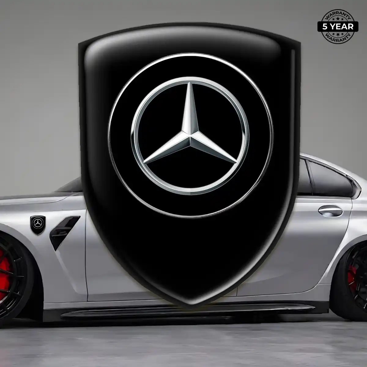 Mercedes Car Logo Decal Signature Grade