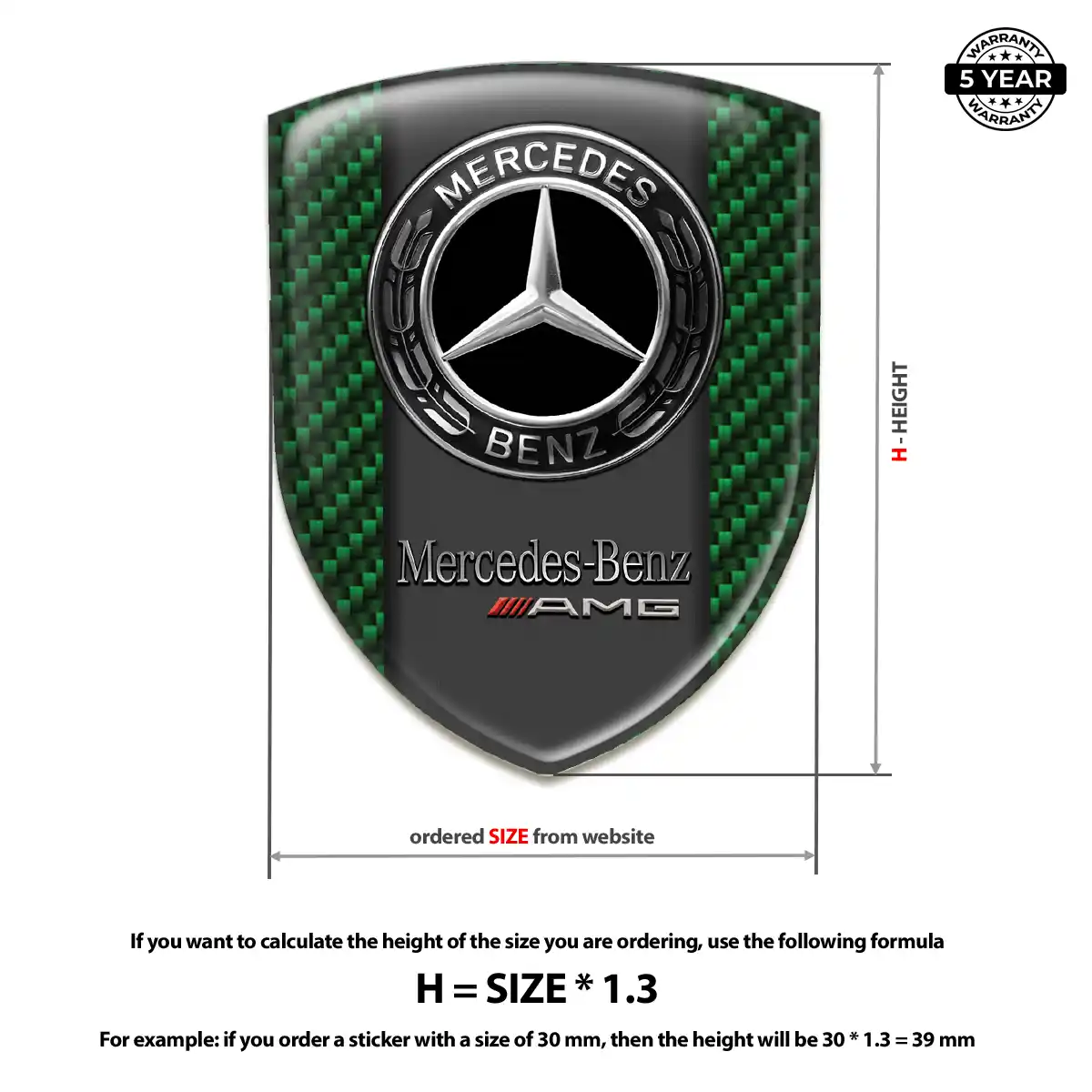 Mercedes Crest Emblem Prestige Line