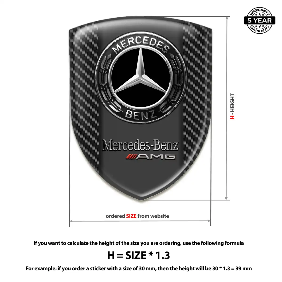 Mercedes Crest Emblem Prime Quality