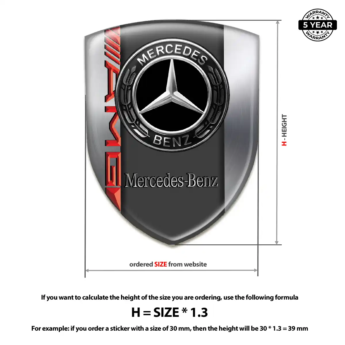 Mercedes Crest Emblem Refined Design