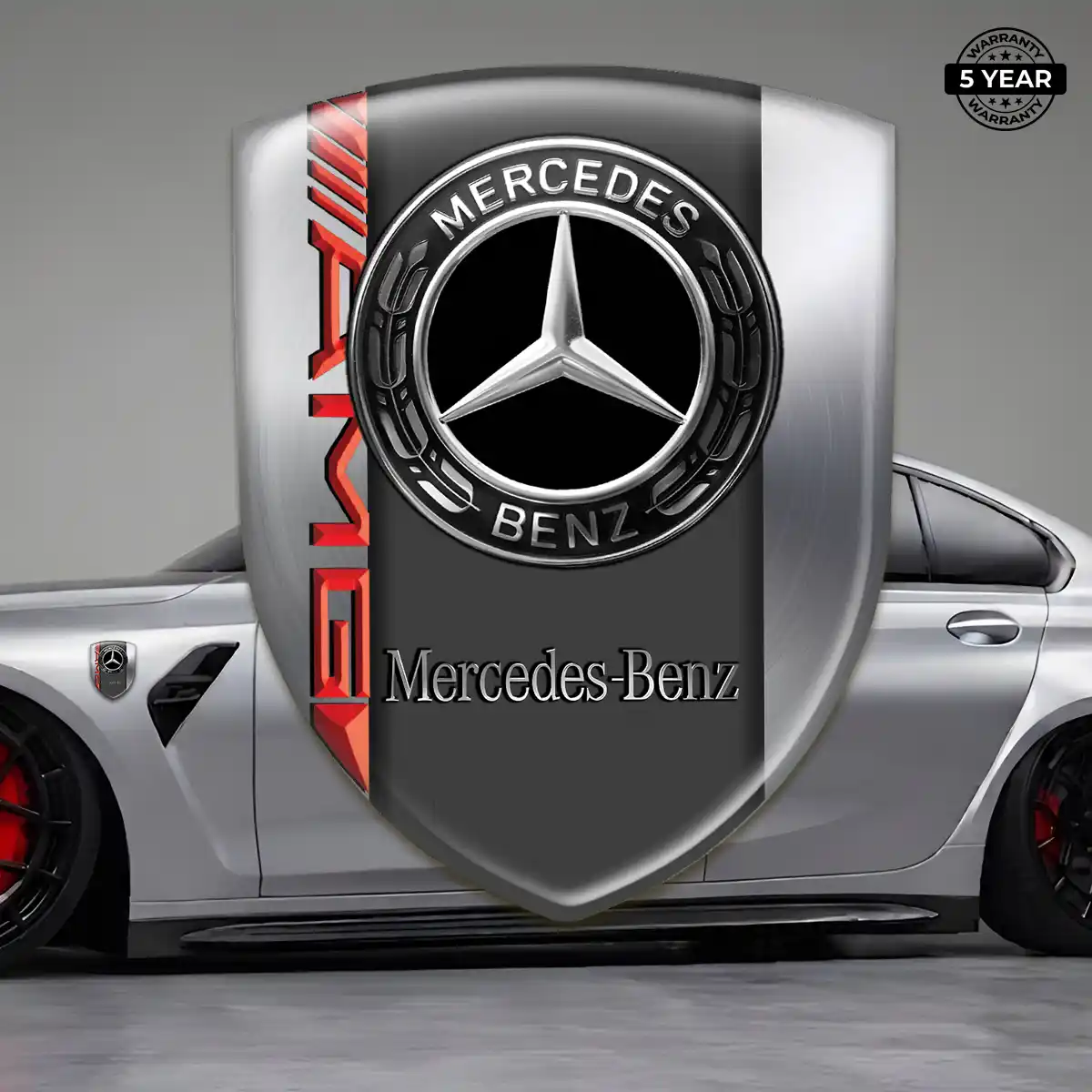 Mercedes Crest Emblem Refined Design