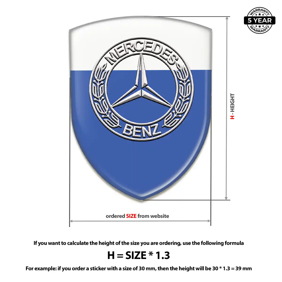 Mercedes Crest Emblem Signature Grade