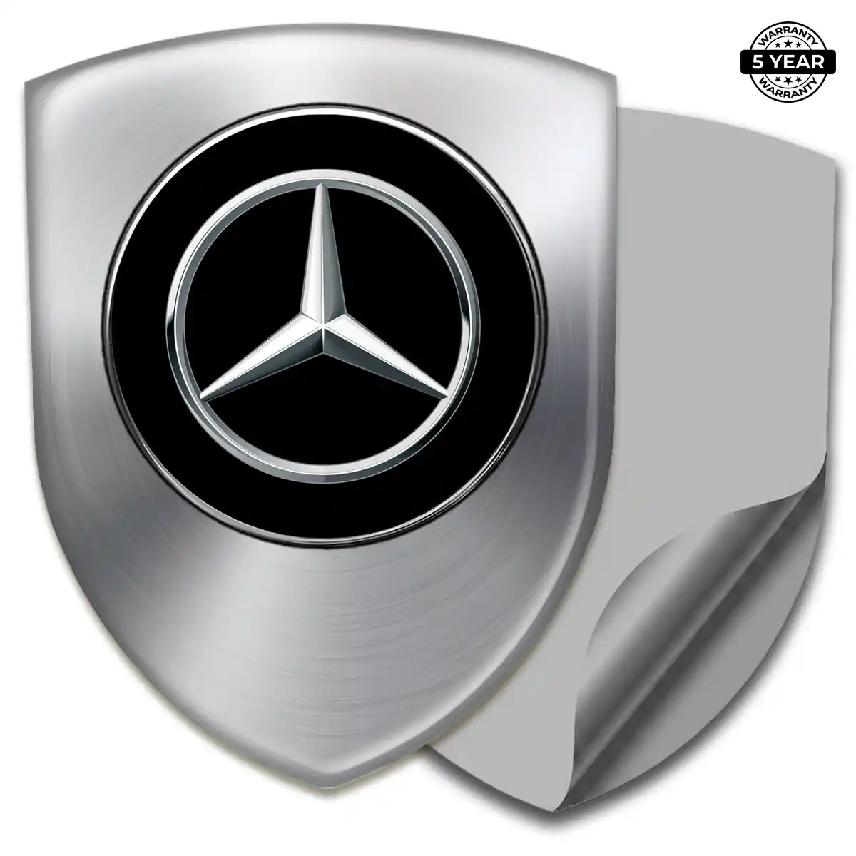 Mercedes Crest Emblem Sleek Style