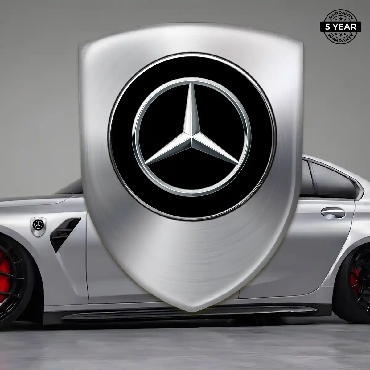 Mercedes Crest Emblem Sleek Style