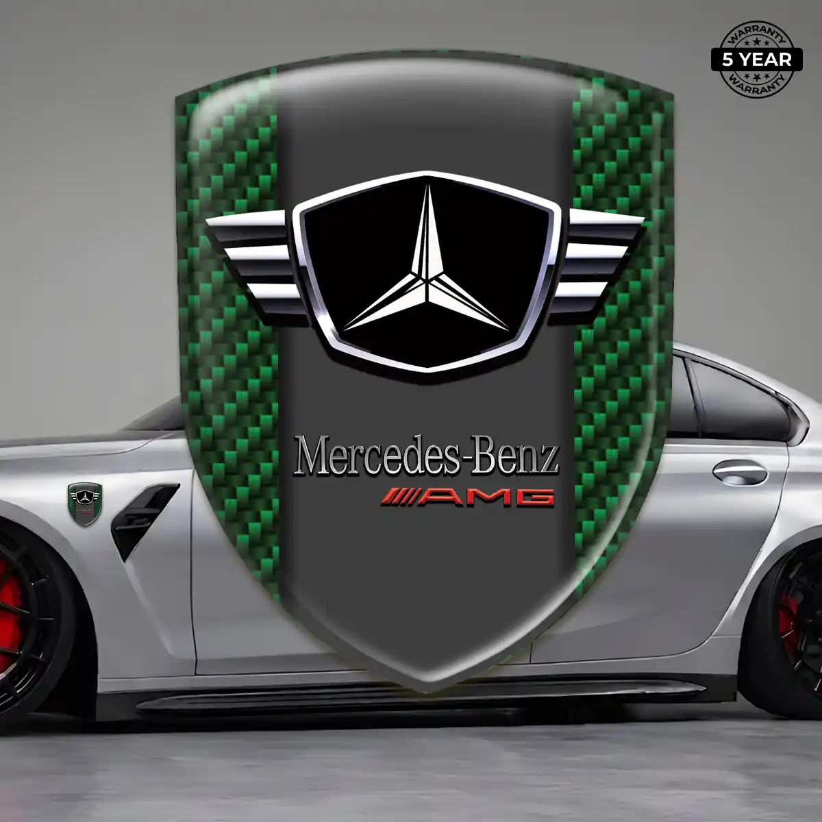 Mercedes Crest Logo Emblem Sleek Style