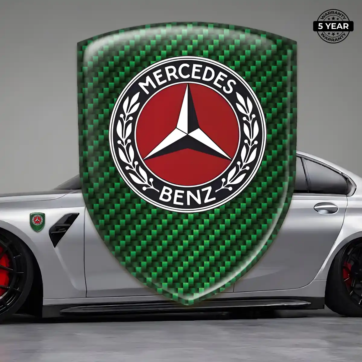 Mercedes Domed Badge Elite Finish