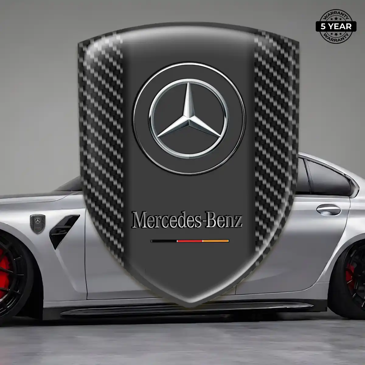 Mercedes Domed Badge Refined Design