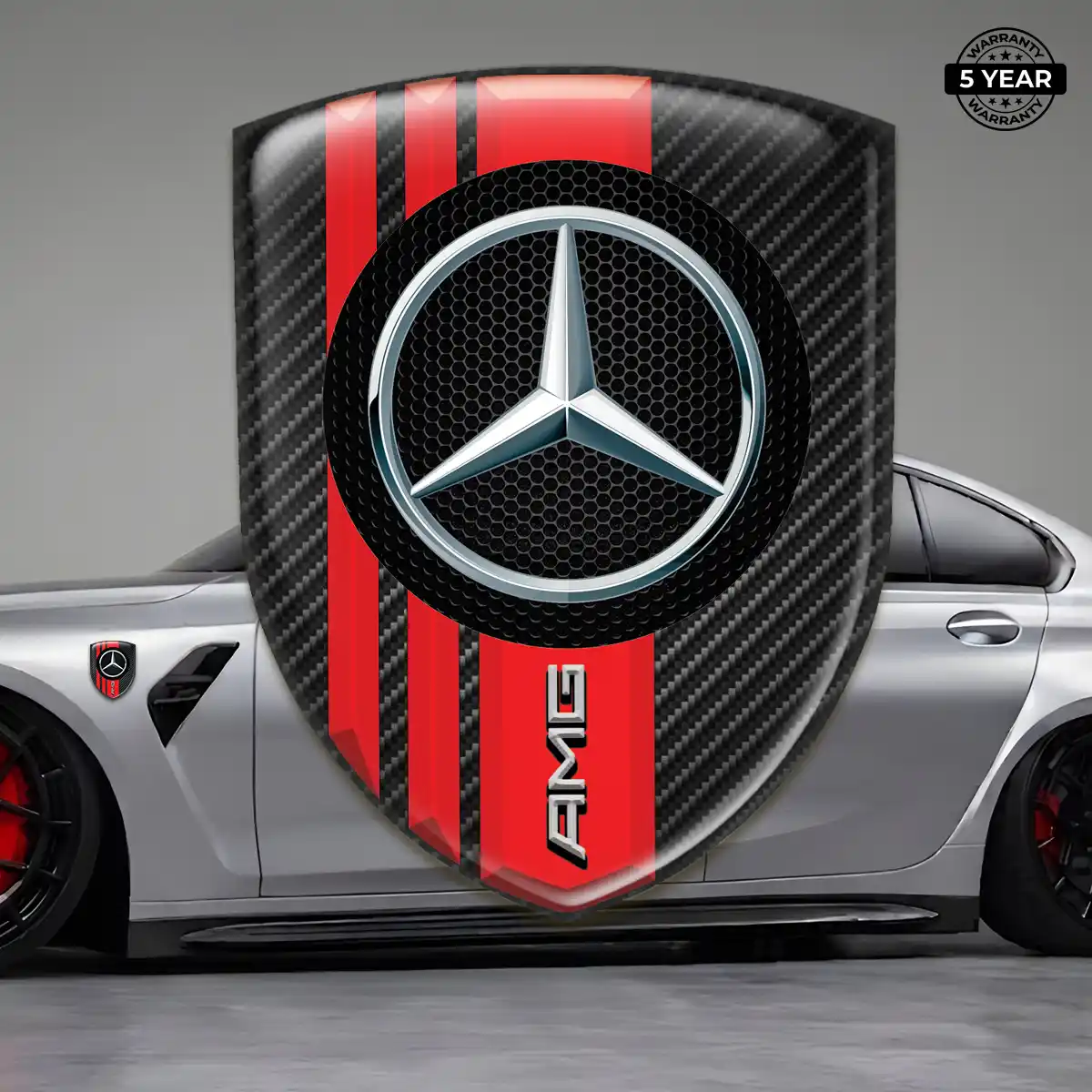 Mercedes Domed Badge Sleek Style