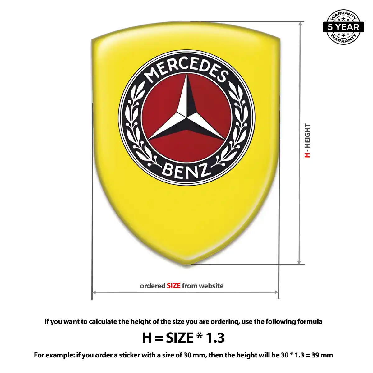 Mercedes Domed Badge Superior Craft