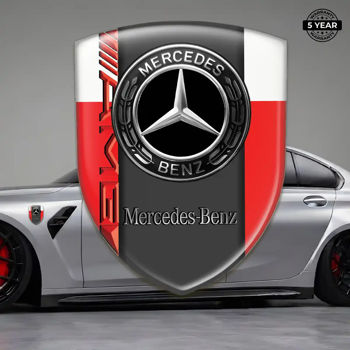 Mercedes Domed Car Sticker Prime Quality