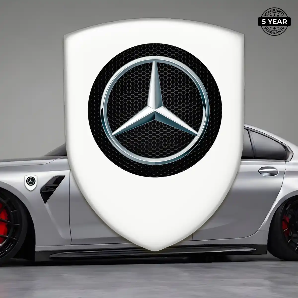 Mercedes Domed Car Sticker Signature Grade